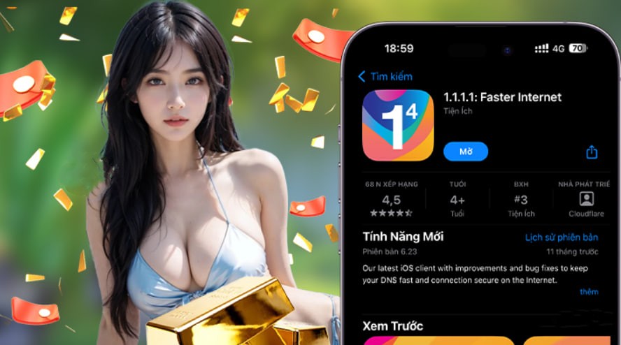 Hình ảnh quảng cáo của cwin07 hiển thị nền tảng và các lợi ích